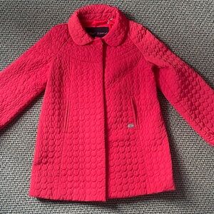 Betsey Johnson Vibrant Red Quilted Puffer Coat